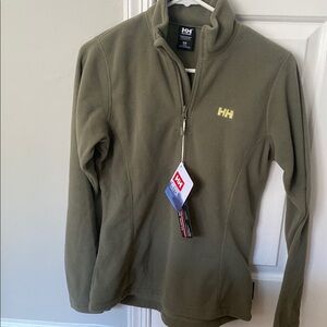 Helly Hansen Olive Green Fleece Jacket